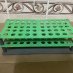 Portoir pour tubes autoclave vert